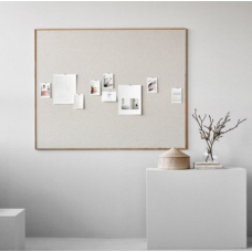 Anslagstavla Wood Linne med  ekram